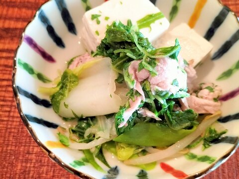 白菜の野菜炒め風豆腐煮♪